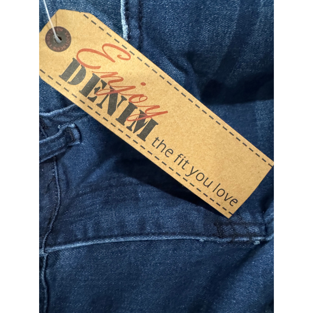 Enjoy Denim Distressed Skinny Jeans in Indigo Wash NWT Sz 8 - Picture 8 of 8